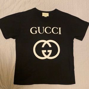 Black and cream Gucci tee